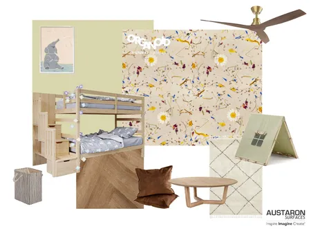 Kids Room with Organoid Almwiese Light Interior Design Mood Board by Austaron Surfaces on Style Sourcebook