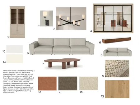 Sample Board - Living Interior Design Mood Board by Rneyazi on Style Sourcebook