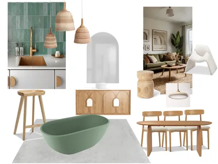 Modern Bohemian Harmony Interior Design Mood Board by nathigiovenardi on Style Sourcebook