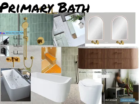 The Hart Project - Primary Bath Interior Design Mood Board by daramay.rawlins on Style Sourcebook