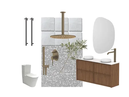 Main Bathroom Interior Design Mood Board by NookNest Pty Ltd on Style Sourcebook