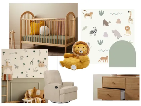 Baby Room: Highland Meadow & Safari Stickers Interior Design Mood Board by szet on Style Sourcebook