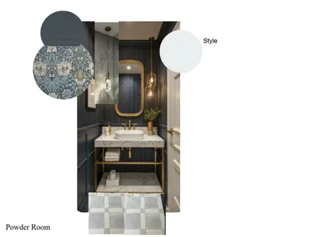 Powder Room Interior Design Mood Board by Amanda Webb on Style Sourcebook