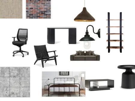 Industrial style studio Interior Design Mood Board by Annette S. Interior design on Style Sourcebook