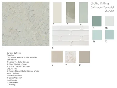 Drilling Bathroom Remodel Interior Design Mood Board by IFS Designs on Style Sourcebook