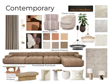 Contemporary Living Interior Design Mood Board by Svensson Creative on Style Sourcebook