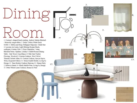 Dining Room Interior Design Mood Board by BeaRoseRees on Style Sourcebook