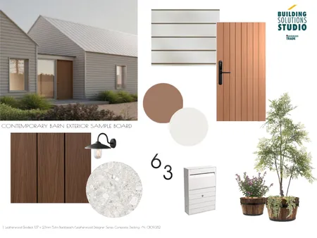 Contemporary Barn - Exterior Sample Board Interior Design Mood Board by bsschwh@bunnings.com.au on Style Sourcebook