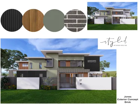 Jones - Exterior Concept - Brick Interior Design Mood Board by Styled Interior Design on Style Sourcebook
