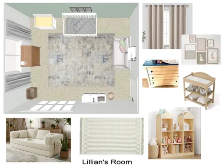 Lillian's Room Interior Design Mood Board by LUX WEST I.D. on Style Sourcebook