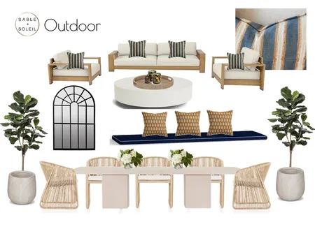 Outdoor Interior Design Mood Board by Sable + Soleil