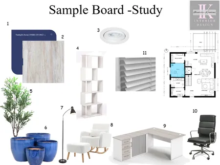Study Room Interior Design Mood Board by Kerry Govender on Style Sourcebook