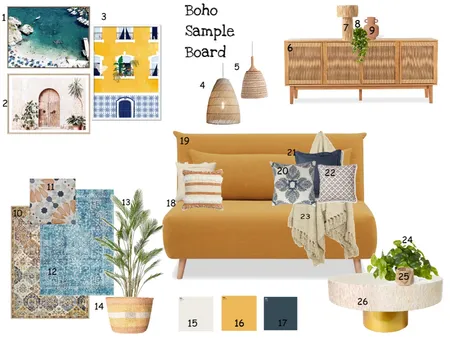 Boho Interior Design Mood Board by hensley@internode.on.net on Style Sourcebook