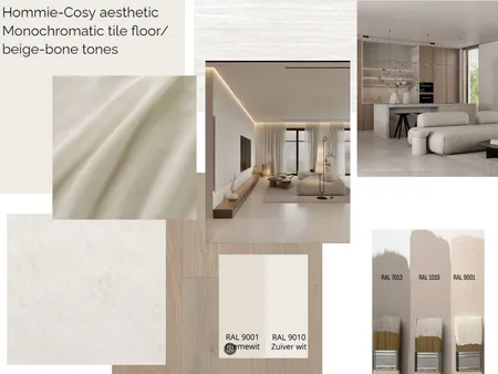 warm cozy living room tile monochromatic Interior Design Mood Board by Fenia_Kravariti on Style Sourcebook