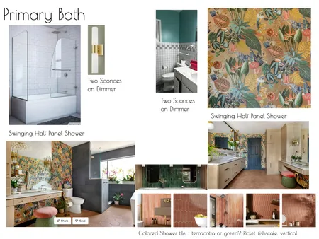 LB Primary Bath REV00 Interior Design Mood Board by MTLuppino@gmail.com on Style Sourcebook