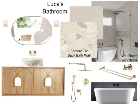 Lucas Bathroom Interior Design Mood Board by staged design on Style Sourcebook