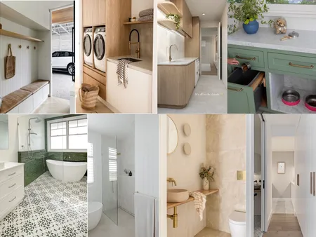 Laundry & Bathrooms/ Powder Room Interior Design Mood Board by Hannah.thompson549