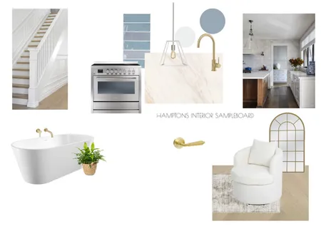 HAMPTONS - INTERIOR SAMPLE BOARD Interior Design Mood Board by bsschwh@bunnings.com.au on Style Sourcebook