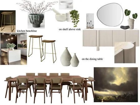 Project Nicholls - final revision -  kitchen & dining Interior Design Mood Board by Meraki Interiors