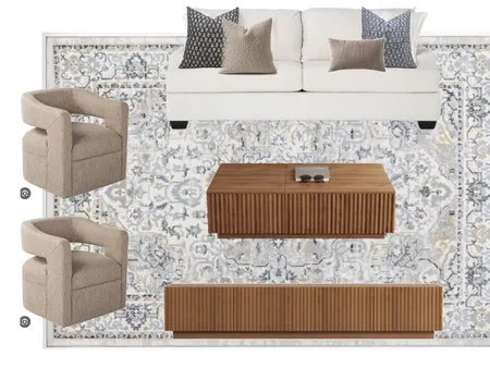 living room blue 2 Interior Design Mood Board by kaileeek