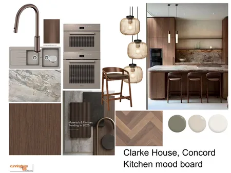 Clarke House, Kitchen mood board Interior Design Mood Board by Cunningham Gill Architecture on Style Sourcebook