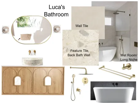 Lucas Bathroom Interior Design Mood Board by staged design on Style Sourcebook