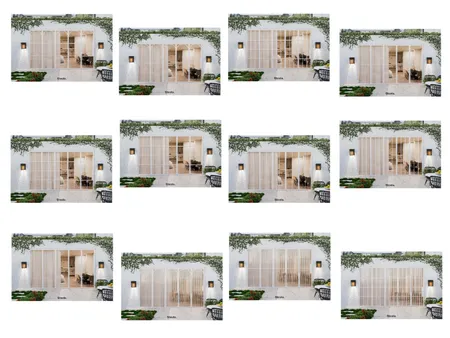 White Framed Bifold Doors Interior Design Mood Board by Steela
