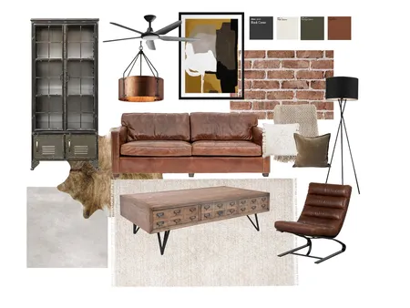 Industrial Sample Board Interior Design Mood Board by kellie.odonnell21@gmail.com on Style Sourcebook