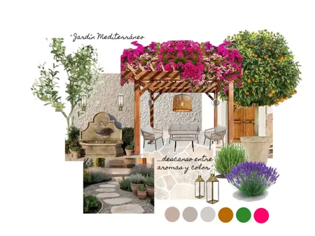 JARDIN MEDITERRANEO Interior Design Mood Board by Maira Douthat
