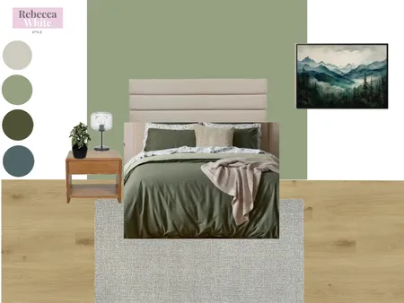 Matt's Room Interior Design Mood Board by Rebecca White Style