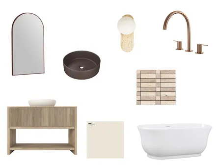 Bathroom Tonal Interior Design Mood Board by Style Sourcebook