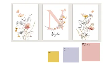 לוח השראה -חדר של הלל, עם גוון צהוב Interior Design Mood Board by tzlilshu