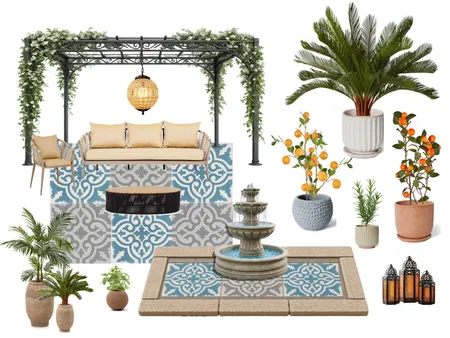 Paisajismo - Jardin Arabe Interior Design Mood Board by Chi - Interior Design