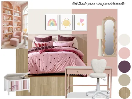 Teen Bedroom TP1 Diseño N1 - 2026 Interior Design Mood Board by lali.cabre