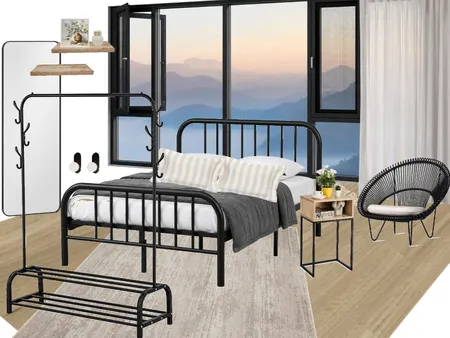 בית מלון חדר שינה Interior Design Mood Board by olgajehuda