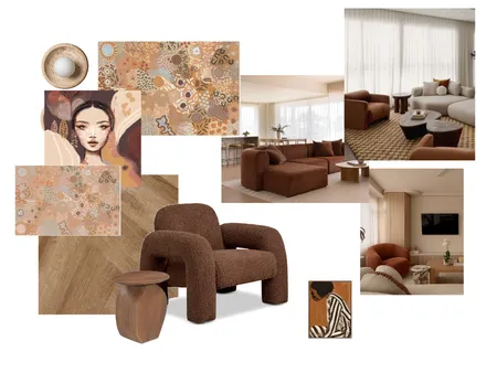 earthy living Interior Design Mood Board by On Cue Renovations