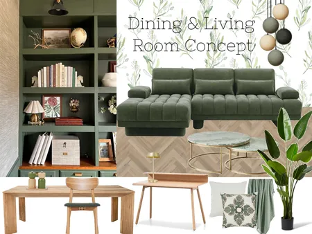 Client B Living Room Interior Design Mood Board by Bonnieho