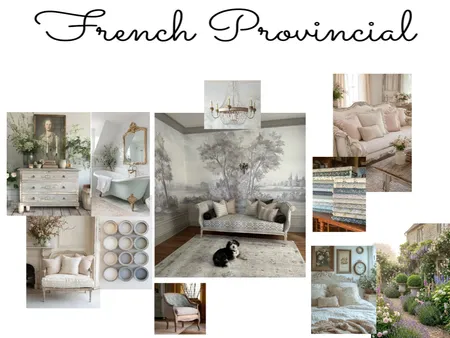French Provincial Mood Board Interior Design Mood Board by shelleylakeyoung