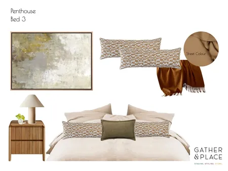 Penthouse Bed 3 Interior Design Mood Board by Gather & Place