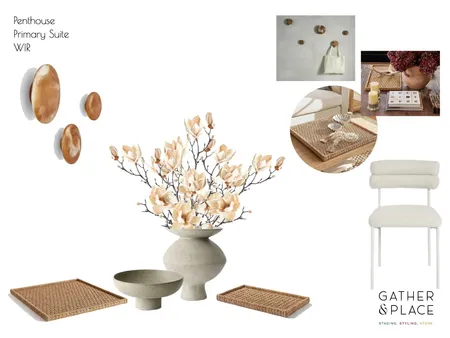Penthouse Primary Suite WIR Interior Design Mood Board by Gather & Place