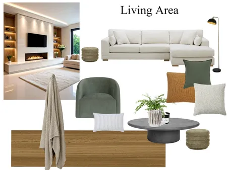 LIVING ROOM AREA - SHERMAN - QUEENSCLIFF Interior Design Mood Board by lyn@designinginsideout.com.au