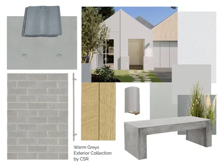 Warm Greys Exterior Collection Interior Design Mood Board by CSR Limited