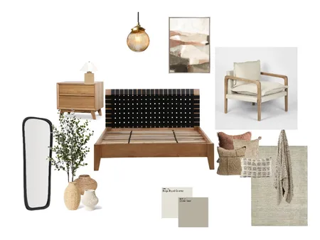 Mediterranean Bedroom Mood Board Interior Design Mood Board by carolynporteous