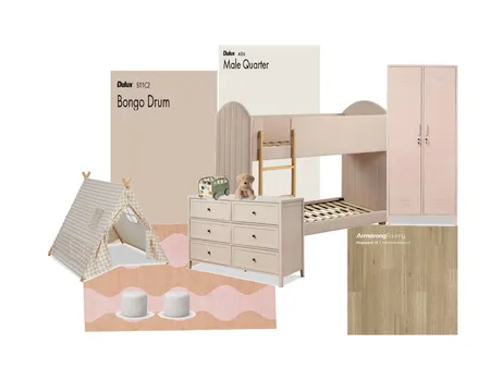 Moodboars pieza infantil Interior Design Mood Board by matttzx