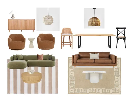 Two Living Room Mood Board Interior Design Mood Board by Linlin Interiors
