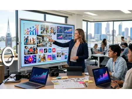 Smarter Social Growth for Modern Brands | Outsourcing Technologies Interior Design Mood Board by outsourcingtechnologies