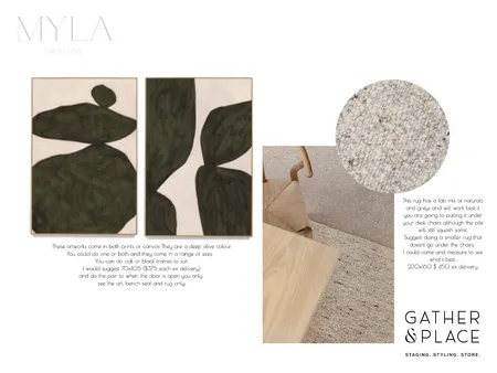 MYLA the Studio Option 1 Interior Design Mood Board by Gather & Place