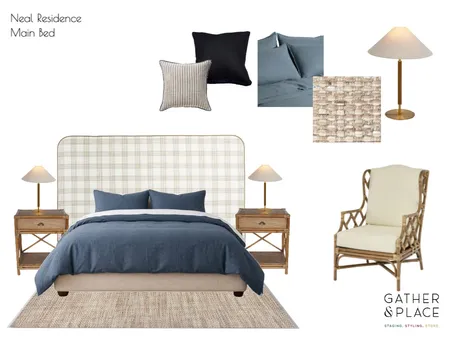 Neal Residence Primary Interior Design Mood Board by Gather & Place