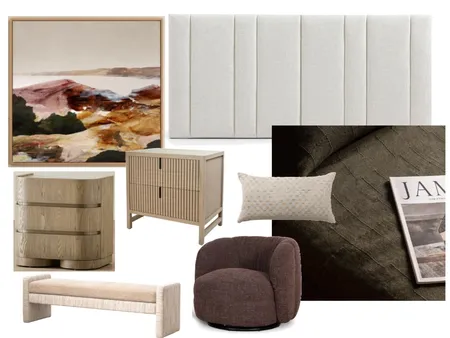 Melinda and Greg Master Bedroom Interior Design Mood Board by Interim Interiors