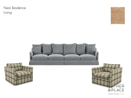 Neal Residence Living Interior Design Mood Board by Gather & Place